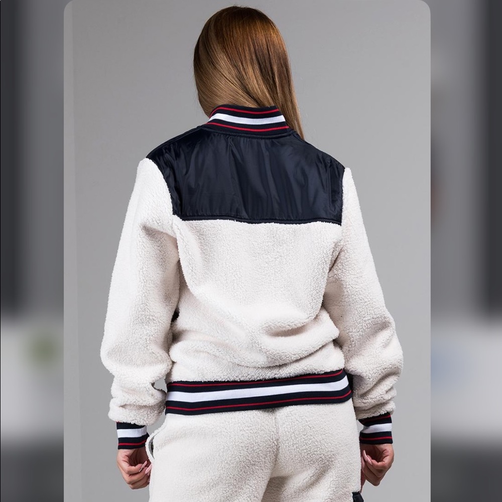 Champion Sherpa Color Block Jersey Style Zip Up S… - image 3